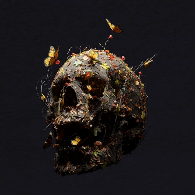 Autumn Skull by nicebleed